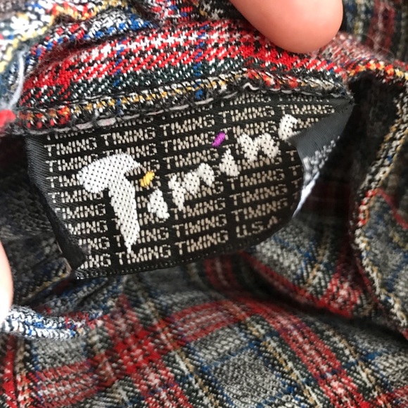 Y2K red black plaid pleated skater dress trendy - Picture 7 of 9